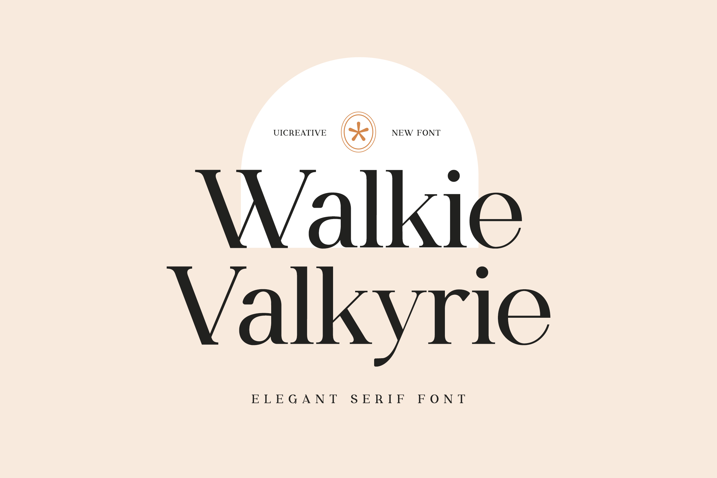 Шрифт Walkie Valkyrie